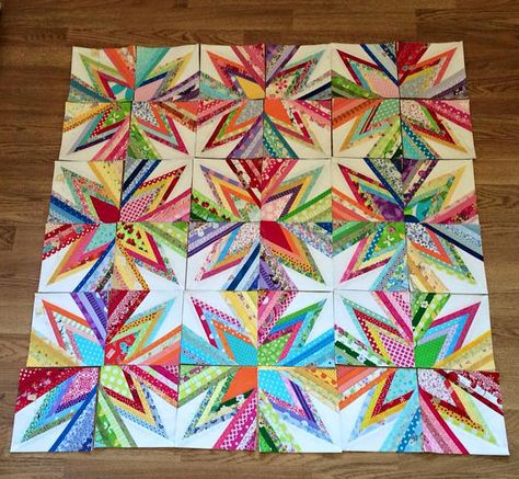 Paper Pieced Quilt Patterns, String Quilt, Quilt Modernen, Scrappy Quilt Patterns, String Quilts, Scrap Quilt Patterns, Crazy Quilting, Patchwork Quilt Patterns, Strip Quilts