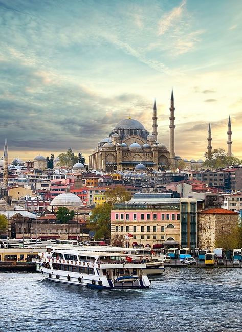 #Istanbul - Explore the old and new parts of the city with historical and modern attractions. Istanbul Tours, Turkey Vacation, Istanbul Turkey Photography, Cave House, Istanbul Travel, Hagia Sophia, Istanbul Turkey, Turkey Travel, Explore Travel