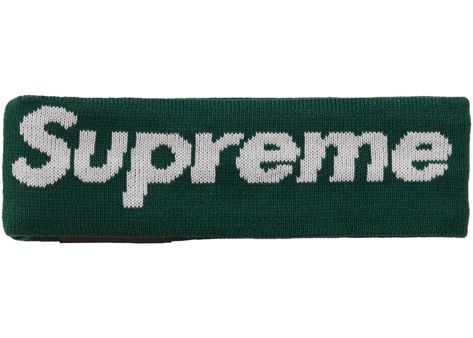 Supreme New Era Big Logo Headband (FW18)- Dark Green Supreme Headband, Supreme Bape, The Supreme, For Sale Sign, Premium Brands, Ear Warmers, Watch Collection, Free Giveaway, New Era