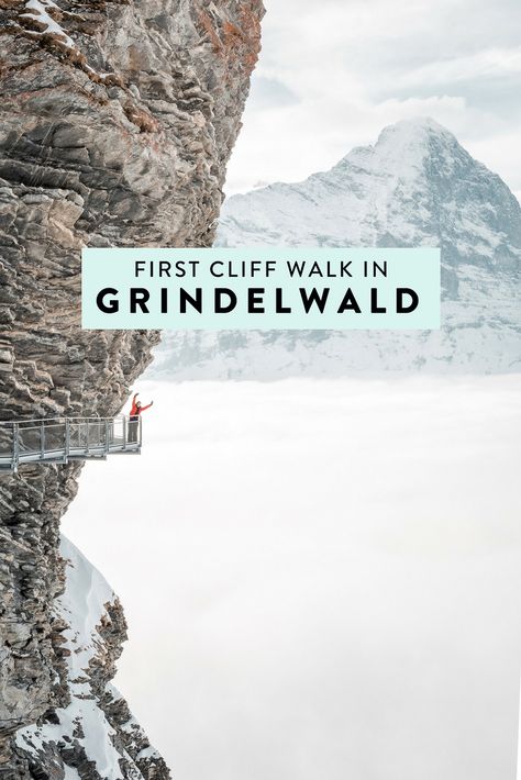 Grindelwald Switzerland: First Cliff Walk by Tissot Grindelwald First, Switzerland Grindelwald, Europe Vibes, Switzerland In Winter, Switzerland Trip, Europe Adventure, Switzerland Travel Guide, Grindelwald Switzerland, Travel Switzerland