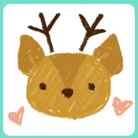 Reindeer Doodle, Note Ir, Colored Doodles, Noteit Ideas, Reindeer Drawing, Drawings For Him, Christmas Apps, Cute Notes, Cute Little Drawings