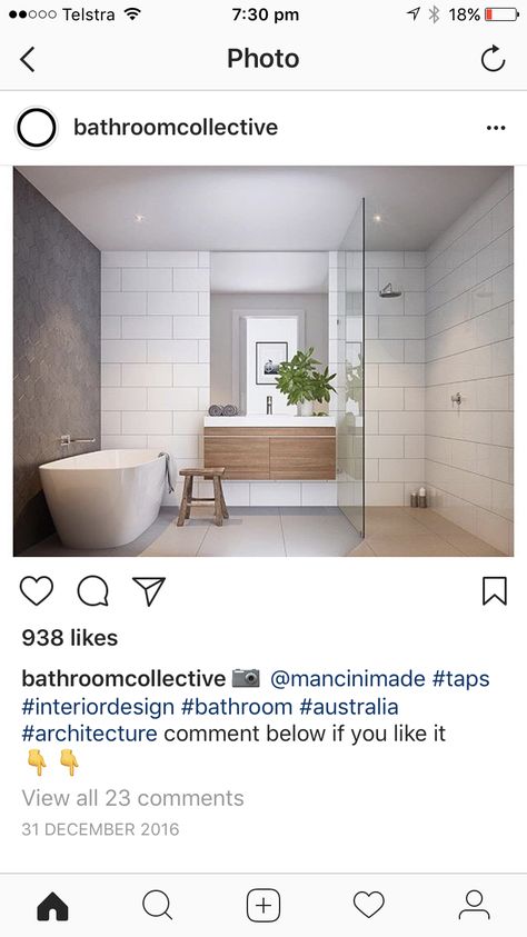 White 600x300 tiles with grey grout looks nice Tiles With Grey Grout, Grey Grout Bathroom, Bathroom White Tiles, White Tiles Grey Grout, Large White Tiles, Grey And White Bathroom, Grey Bathroom Tiles, Bathroom White, Grey Grout