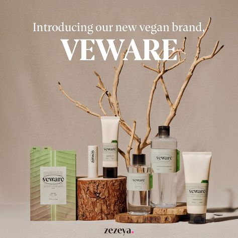 HELLO! 🖐 ZEZEYA COME BACK WITH NEW BRAND, VEWARE! VEWARE is our new launching vegan brand 🌳 Recently, the popularity of vegan cosmetics has been increasing ! Vegan cosmetics refers to cosmetics that are not tested on animals and use only natural, eco-friendly ingredients instead of animal ingredients. Vegan products do not contain any animal ingredients and are not processed with animal products💚 Let’s take a look at what products are available from the vegan cosmetics brand, VEWARE! 🌿VE... Vegan Cosmetics Brands, Cosmetic Packaging Design, Vegan Cosmetics, Vegan Products, Animal Products, Vegan Brands, Cosmetic Packaging, Come Back, Packaging Design