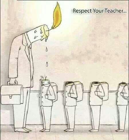 Respect your teachers Ilustrasi Satir, Creative Dresses, Teachers Day Drawing, Image Positive, Satirical Illustrations, Art With Meaning, Meaningful Pictures, Meaningful Drawings, Social Art