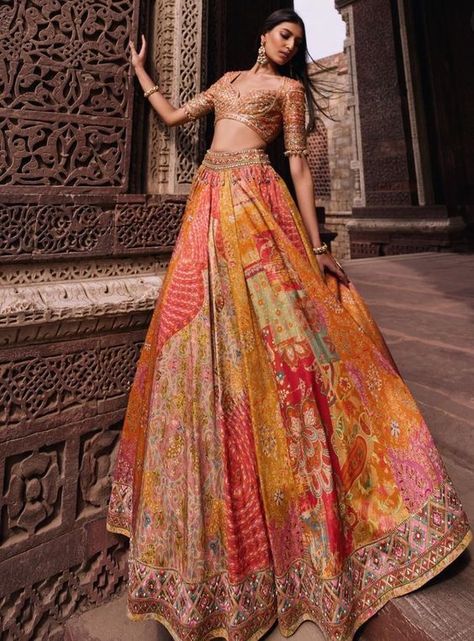 Chic Prom Dresses, Haldi Outfits, Latest Bridal Lehenga, Mehendi Outfits, Traditional Wedding Attire, Lehenga Designs Simple, Indian Bride Outfits, Royalty Aesthetic, Traditional Indian Dress