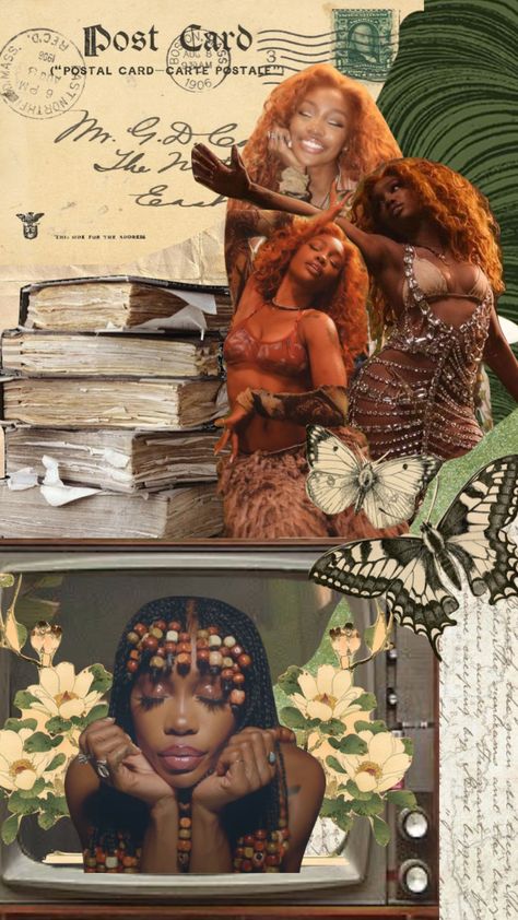 i love sza 🫶 #sza #gooddays #collage #collageart #mood #moodboard #aesthetic #green Sza Gooddays, Sza Collage, Sza Outfits, Sza Collage Wallpaper, Collage Wallpaper, Moodboard Aesthetic, Aesthetic Green, Birthday Photo, Aesthetic Collage