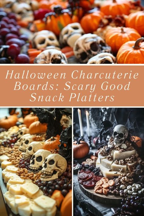 Impress your guests with a Halloween charcuterie board! These creative and spooky snack platters are easy to make and perfect for your next party. 🎃✨ #SpookyCharcuterie #HalloweenSnacks #FestivePlatters #HalloweenPartyIdeas #CreativeCharcuterie Halloween Charcuterie Boards, Snack Platters, Good Snacks, Halloween Charcuterie Board, Halloween Charcuterie, Spooky Snacks, Snack Platter, Halloween Snacks, Charcuterie Boards