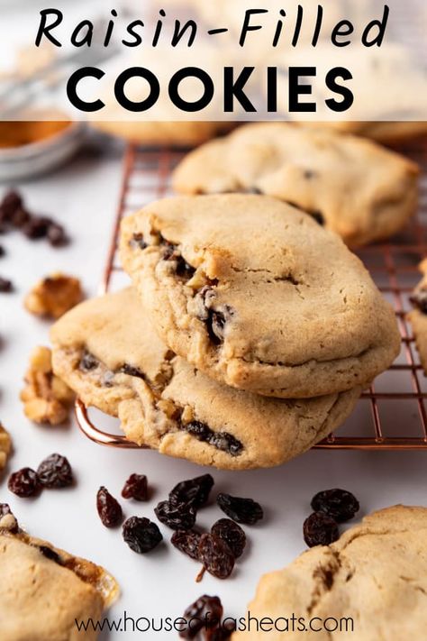 Traditional Raisin-Filled Cookies - House of Nash Eats Raisin Filled Cookies, Gourmet Chocolate Chip Cookies, Swig Sugar Cookies, Fall Feast, Peanut Butter Oatmeal Cookies, Cookie House, Favorite Cookie Recipe, Filled Cookies, Cutout Sugar Cookies