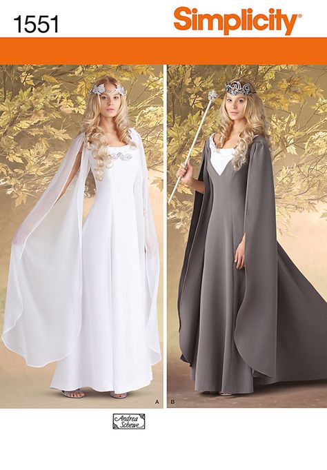 Simplicity Patterns Costumes, Queen Gown, Gown Sewing Pattern, Costume Sewing Patterns, Gown Pattern, Period Outfit, Costume Themes, Costume Patterns, Simplicity Sewing