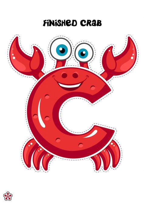 "C is For…," Craft Activities | TeachersMag.com Crab Craft Preschool, C Is For Craft, Letter C Activities, Letter C Crafts, Preschool Letter Crafts, Crab Crafts, Alphabet Crafts Preschool, Letter Worksheets For Preschool, Alphabet Letter Crafts