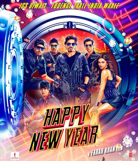 Check out the exclusive first look poster of #HappyNewYear starring Shah Rukh Khan, Deepika Padukone, Abhishek Bachchan and Boman Irani. Happy New Year Movie, New Year Movie, Old Bollywood Movies, Whale Song, Happy New Year 2014, Movies 2014, New Year 2014, New Years Poster, Movie Wallpapers