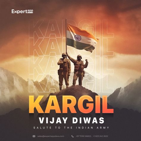 KargilVijayDiwas2023 Air Force Wallpaper, Kargil Vijay Diwas, Vijay Diwas, Eternal Light, Festival Post, Oneplus Wallpapers, 15 August, Inspirational Quotes With Images, Indian Flag