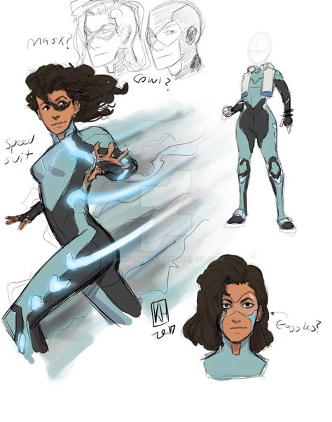 Speedster Oc Female, Speedster Oc Character Design, Oc Speedster, Speedster Suit Designs, Female Speedster, Superhero Masks, Female Superhero, Super Hero Outfits, By Any Means Necessary