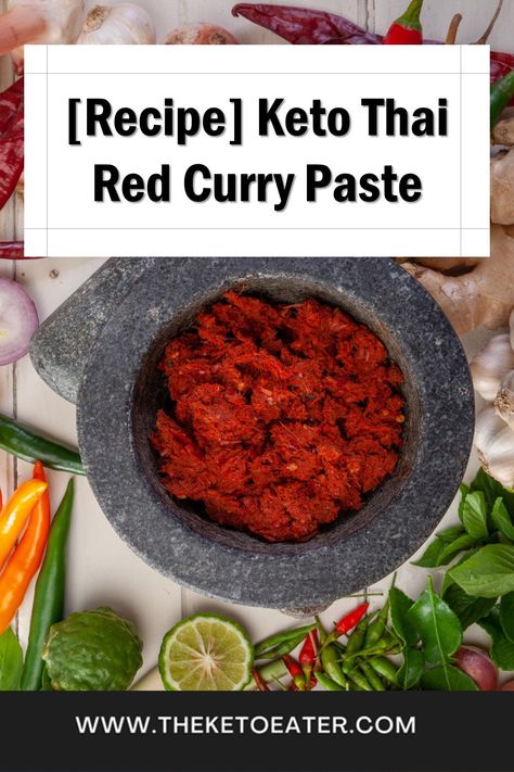 Simple and Authentic Keto-Friendly Thai Red Curry Paste: The No. 1 Recipe! 1 Thai Red Curry Paste Recipe, Vegetarian Stir Fry Sauce, Thai Red Curry Paste, Vegetarian Stir Fry, Red Curry Chicken, Thai Curry Paste, Best Curry, Keto Granola, Egg Fast