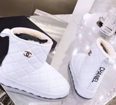 Fluffy Shoes, Chanel Boots, Jordan Shoes Girls, Cute Sneakers, Fresh Shoes, Hype Shoes, Girly Shoes, Cute Boots, Aesthetic Shoes