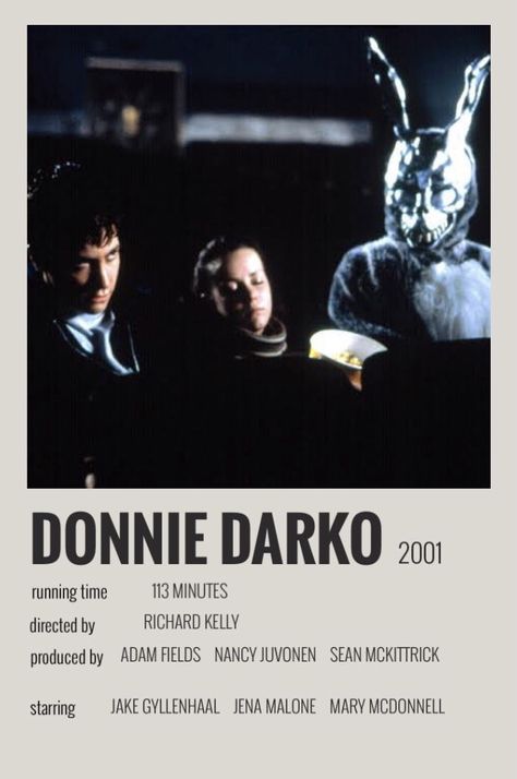 Donnie Darko Movie Poster {made by me} || #minimalist #polaroid Donnie Darko Minimalist Poster, Donnie Darko Polaroid Poster, Sigma Movie Posters, Donnie Darko Movie Poster, Movies Posters Minimalist, Movie Polaroid Posters, Donnie Darko Aesthetic, Donnie Darko Art, Donnie Darko Wallpaper