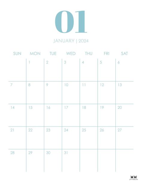 January brings a new year and a renewed motivation to stay organized! Choose from 50 printable January 2024 calendars. 100% FREE! Print from home! Calendar With Week Numbers, Calender Printables, Free Planner Pages, Wall Calendar Design, Budget Planner Free, Free Planner Templates, January Calendar, 달력 디자인, Calendar Layout