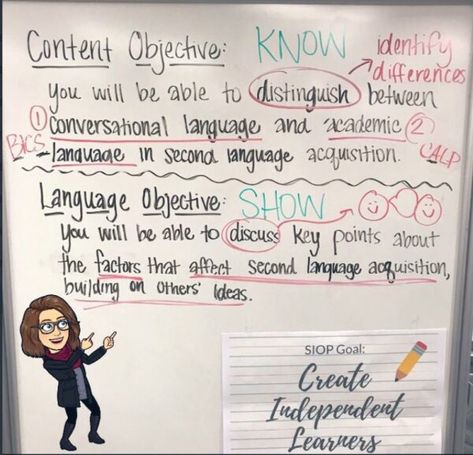 Content and Language Objectives in Virtual Instruction - Read en Espanol Language Objectives Display, Content And Language Objectives Display, Language Objectives Examples, Objectives Display, Classroom Objectives, Objectives Board, Language Objectives, Academic Language, Blooms Taxonomy