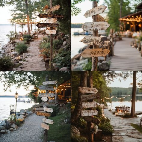 Create the perfect atmosphere for your lakefront wedding with these elegant decor ideas. From romantic floral arrangements to stylish seating, these tips will transform your waterfront celebration into a stunning event. Get inspired and start planning your dream lake wedding today! 💐🌊✨ Summer Lakeside Wedding, Lake Wedding Ideas Decoration, Lake Side Wedding Decor, Lakehouse Wedding Ideas, Lake House Wedding Ideas, Lake Wedding Decorations, Lakeside Wedding Ideas, Lake Side Wedding, Lake George Wedding