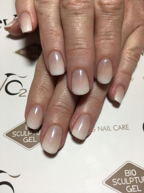 Nail Designs Faded French, Ombre Taupe Nails, Ombre Champagne Nails, Beige Nails Ombre, Brown Ombre French Nails, Ombre Tan Nails, Tan Ombré Nails, Brown Ombre Dip Nails, Mocha Ombre Nails