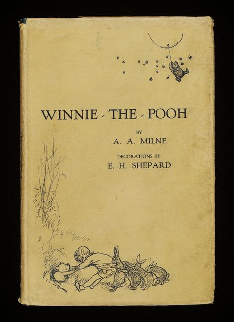 Winnie The Pooh Book Cover, Winnie The Pooh Book, Mfa Boston, First Edition Books, Books 2024, A A Milne, Best Children Books, Christopher Robin, Vintage Winnie The Pooh