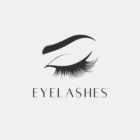 Lashes Logo Design, Eyelashes Logo, Logo Eyelash, Lash Logo, Eyelash Logo, Nail Salon Design, Lashes Logo, Ig Feed, Salon Design