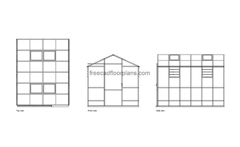 Greenhouse - Free CAD Drawings Glass Sunroom, Pool Houses Plans, House Plans Design, Floor Plans House, One Storey House, Swimming Pool House, 2 Bedroom House Plans, Courtyard House Plans, House Plans 3 Bedroom