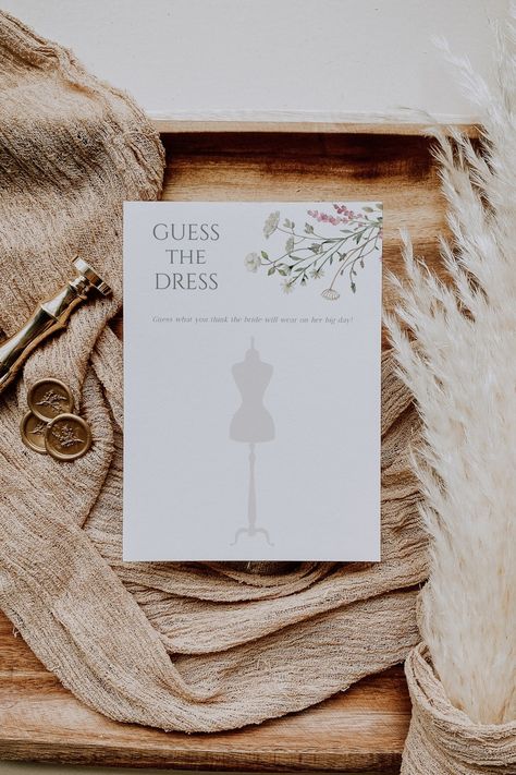 ISLA Guess the Dress Bridal Shower Games Boho Bridal Games - Etsy New Zealand Guess The Dress Bridal Shower, Dress Template, Guess The Dress, Dress Templates, Bachelorette Game, Bridal Games, Bachelorette Games, Bridal Shower Game, Boho Bridal