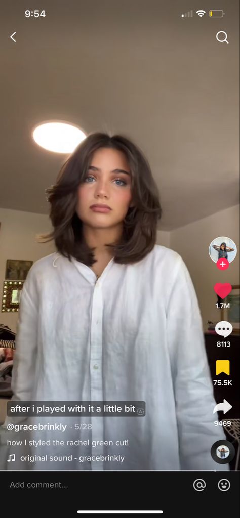 Short Hair Till Shoulder, Haircut Inspo Medium Short, Short Brunette Blowout, Textured Bob Hairstyles Mid Length, Short Brunette Hair With Layers And Curtain Bangs, Shirt Hair Layers Haircuts, Lob Layered Haircut Round Faces, Bouncy Layers Short Hair, Square Face With Short Hair