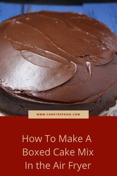 Air Fryer Cake Recipes, Air Fryer Recipes Dessert, Air Fryer Review, Cooks Air Fryer, Boxed Cake, Air Fried Food, Air Fryer Oven Recipes, Air Fry Recipes, Air Fryer Dinner Recipes