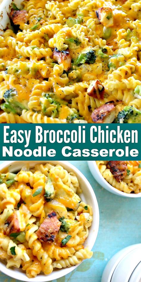 Chicken Broccoli Carrot Casserole, Healthy Noodle Casserole, Noodle Broccoli Recipes, Chicken Pasta Casserole Recipes Healthy, Simple Family Dinners Healthy, Chicken Broccoli Casserole Noodles, Simple Healthy Casserole Recipes, Chicken And Veggie Casserole Recipes, Chicken Broccoli Egg Noodles