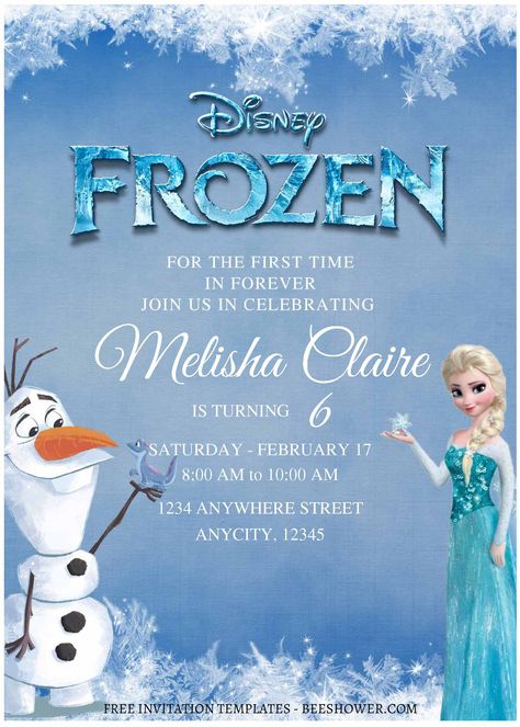 Free (Free Editable PDF) Elsa And Anna Frozen Baby Shower Invitation Templates Free Frozen Invitations, Frozen Baby Shower, Frozen Birthday Party Invites, Winter Birthday Invitations, Frozen 3, Frozen Invitations, Disney Frozen Birthday Party, Frozen Birthday Invitations, Winter Birthday Parties