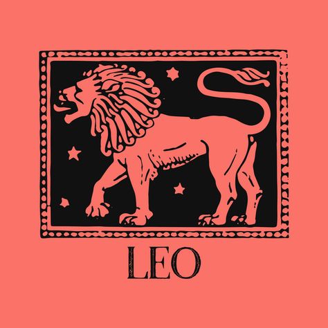 Leo Mars, Leo Zodiac Art, Coral Art Print, Vintage Zodiac, Coral Art, Live Coral, Living Coral, Coral Print, Zodiac Art