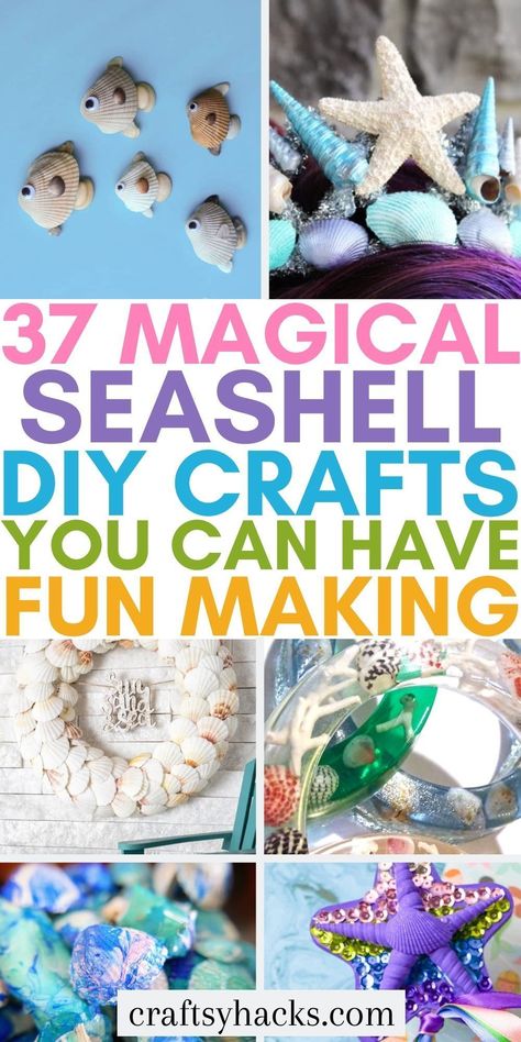 37 DIY Seashell Crafts Check more at https://howcandothis.com/diyideas/37-diy-seashell-crafts/ Diy Seashell Crafts, Sea Shells Diy, Seashell Projects, Seashell Wall Art, Shell Crafts Diy, Fish Crafts, Crafty Creations, Beach Crafts, Seashell Crafts