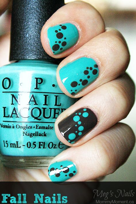 Fun fall nails. Nail Simple, Unghie Nail Art, Valentine Nails, Dots Nails, Get Nails, Cat Kuku, Cute Nail Art, Fabulous Nails, Cute Nail Designs