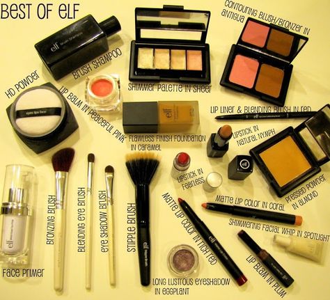 Best of elf Best Elf Products, Hd Make Up, 2017 Makeup, Elf Products, E.l.f. Cosmetics, Elf Cosmetics, Elf Makeup, Makeup Hacks, Kiss Makeup