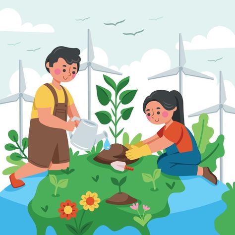 World Environment Day Awareness Caring For The Environment, Environmental Ethics, Biology Projects, Sustainable Environment, Physical Environment, World Environment Day, Environment Day, Cartoon Photo, Poster Drawing