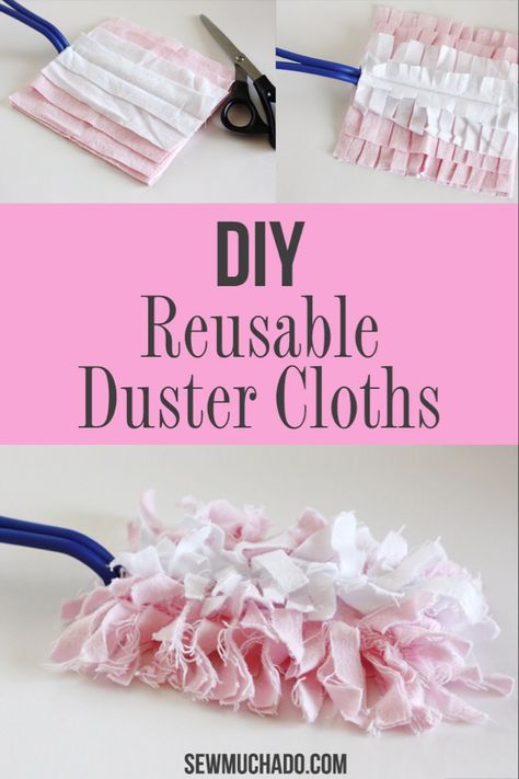 Diy Dusters, Reusable Duster, Swiffer Duster, Diy Simple, Beginner Sewing Projects Easy, Leftover Fabric, Sewing Projects For Beginners, Diy Couture, Tutorial Diy