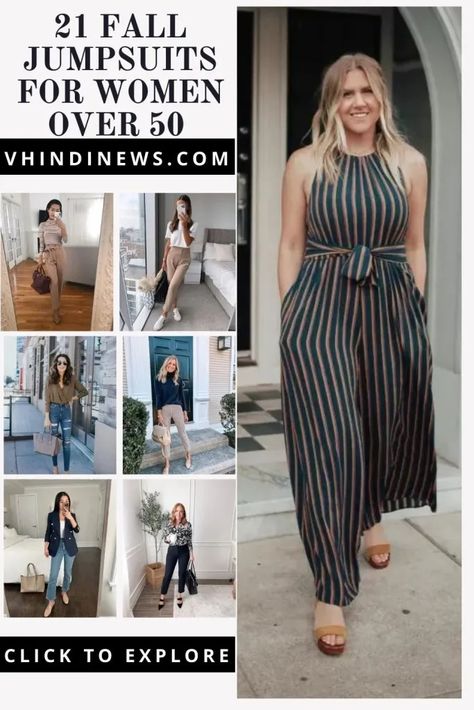 Top 20 Fall Jumpsuits for Women Over 50: Explore Trendy Jumpsuits for Fall 48 Tan Jumpsuit Outfit Fall, Spandex Jumpsuit Outfit Fall, Dress Up A Romper, Shoes To Wear With Jumpsuit, Jumpsuit Outfit Fall, Flower Print Jumpsuit, Tan Jumpsuit, Spandex Jumpsuit, Romper Fall