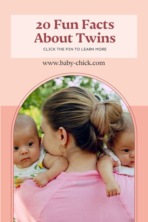 Finding out that you’re carrying two babies can be quite a shock. While this means double the diapers, bottles, cribs, and everything else, it also means double the love, excitement, and pure joy. To help prepare you for all the wondrous experiences ahead with your babies, we’ve compiled 20 fun facts about twins. Twin Facts, Vanishing Twin Syndrome, How To Conceive Twins, Love Twins, Fraternal Twins, Expecting Twins, Virtual Baby Shower, Identical Twins, Trouble Sleeping