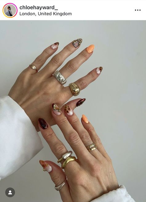 Nails And Rings, Chloe Hayward, Nails Rings, Classy Nail Designs, Korean Nails, Dream Nails, Classy Nails, Bling Nails, Mani Pedi