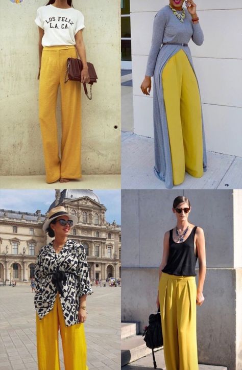 Yellow Slacks Outfit, Mustard Yellow Pants Outfit, Yellow Trousers Outfit, Tapered Pants Outfit, Wide Leg Linen Pants Outfit, Mustard Pants Outfit, Yellow Pants Outfit, Mustard Yellow Pants, Slacks Outfit