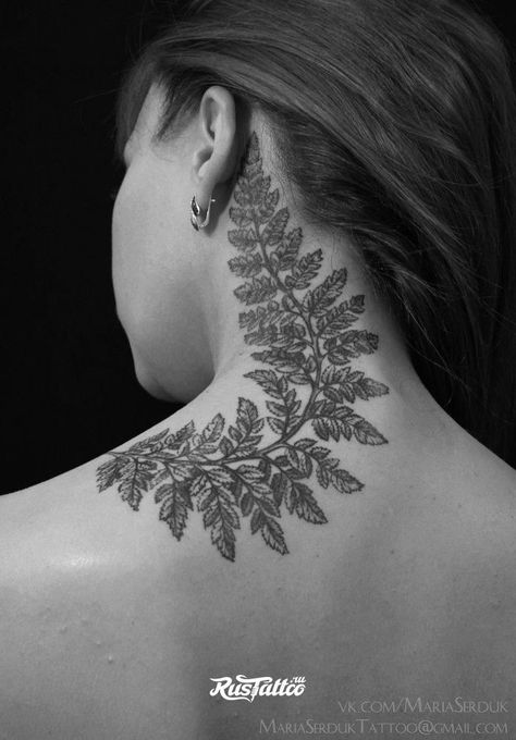 Chest Neck Tattoo, Nape Tattoo, Roots Tattoo, Sacred Tattoo, Totem Tattoo, Side Neck Tattoo, Fern Tattoo, Clever Tattoos, Bad Tattoos