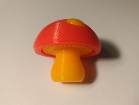 Mushroom V0.1 – easier by movotrab - Thingiverse Mushroom 3d, 3d Print, 3d Printing, Stuffed Mushrooms