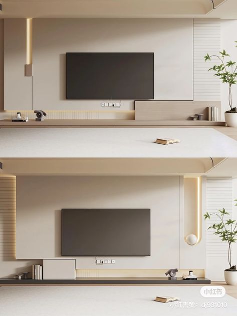 Tv Wall Design Minimal, Neo Classical Interiors, Led Tv Wall, Led Unit, Architecture Design Presentation, Living Room Tv Unit, Tv Wall Unit, Tv Wall Design, Tv Unit Design