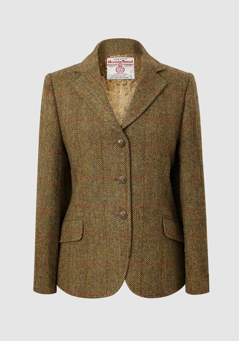 Tweed Jacket Outfit Women, Harris Tweed Women, Tweed Suit Women, Wood Harris, Tweed Jacket Outfit, Butterfly Ideas, Hacking Jacket, Ladies Jackets, Tweed Blazer Women