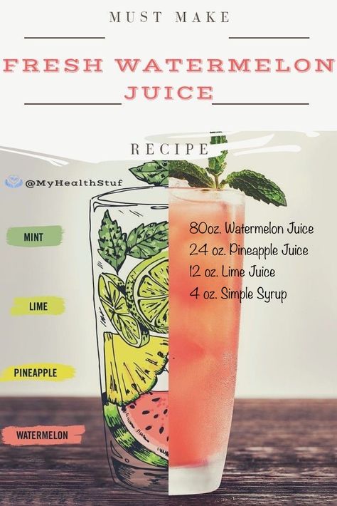 Lemon Juicing Recipes, Healthy Watermelon Juice, Diy Watermelon Juice, Juice Recipes Watermelon, Juicing Recipes With Mint, Watermelon Mint Juice Recipe, Best Fruit Juice Combinations, Summer Juice Recipes Healthy, Homemade Juice Recipes Juicers