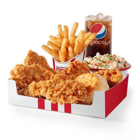 Kfc Box, Kfc Mac And Cheese, Crispy Tenders, Pizza Twists, Burger Logo, Hangover Food, Taco Mix, Chicken Crispy, Kfc Chicken