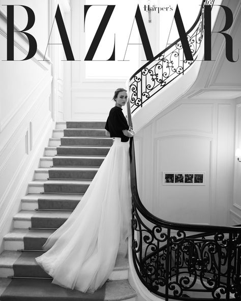 Dior Headquarters, Fashion Magazine Cover Design, Foto Scale, Victoria Tornegren, Harpers Bazaar Covers, Style Icons Women, Fashion Editorial Layout, Harpers Bazaar Magazine, Jessica Stam