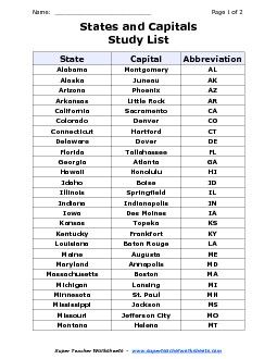 50 States Worksheets 50 States Activities, States Worksheets, Abraham Lincoln Gettysburg Address, Activities For Teachers, United States Geography, Phonics Spelling, Geography Worksheets, States And Capitals, The 50 States